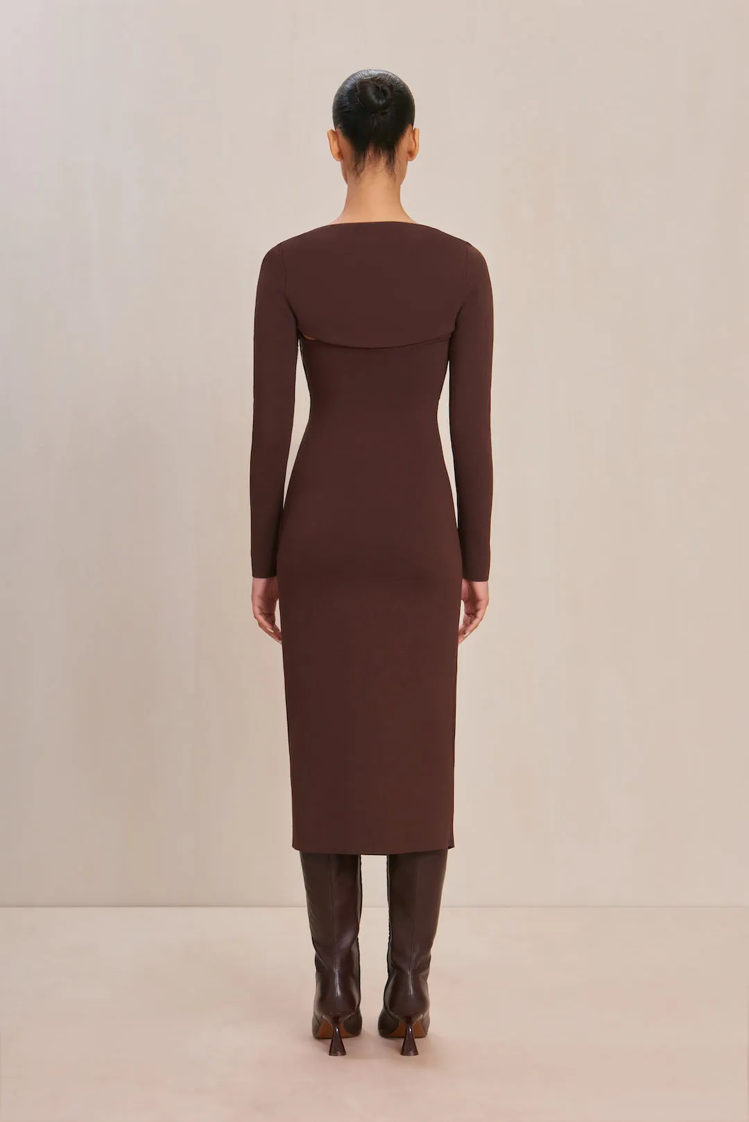 JENNY KNIT DRESS - JAVA