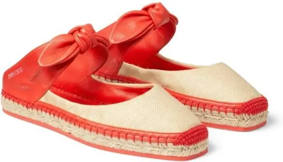 Jimmy Choo Reka woven espadrilles Red