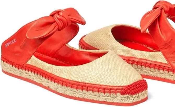 Jimmy Choo Reka woven espadrilles Red