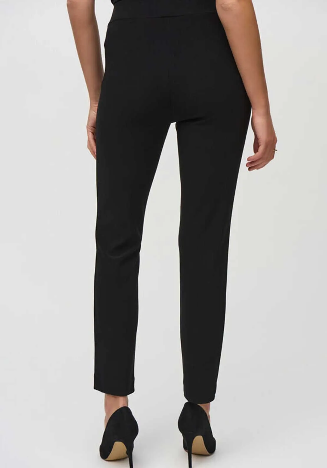 Joseph Ribkoff Button Detail Slim Leg Trousers, Black