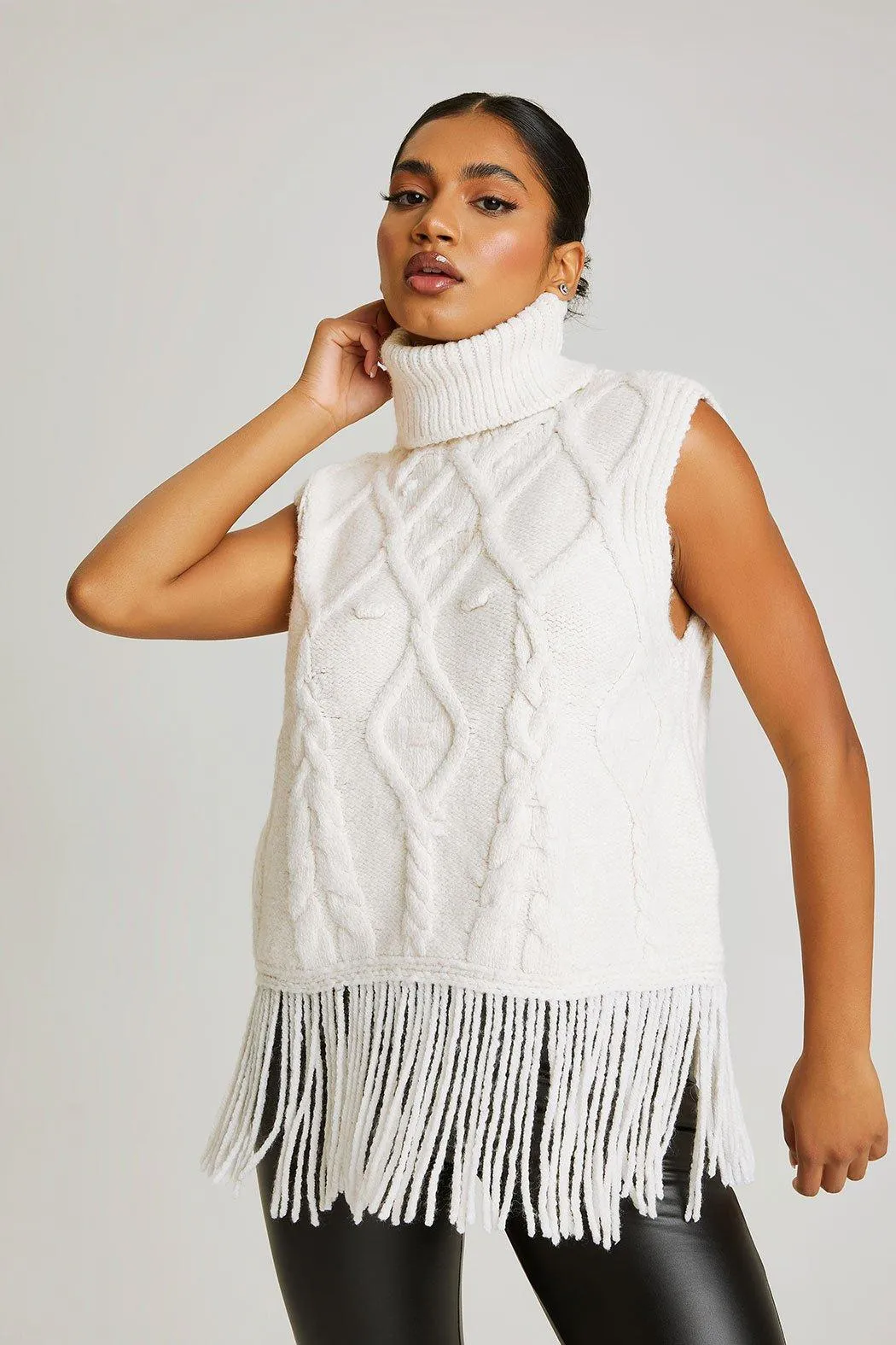 Jumpers & Cardigans | Tassel Knit Vest | Urban Bliss