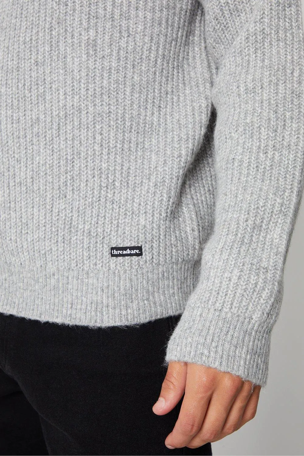 Quarter Zip Knitted Jumper 'Barnhill' by Threadbare