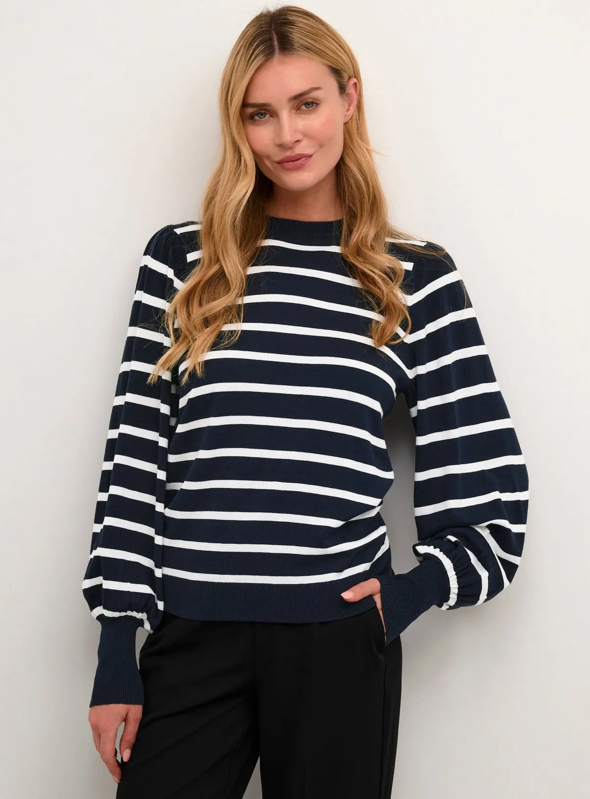 KAFFE Kamala Striped Knit Pullover XS available to purchase | Jumpers - Tu