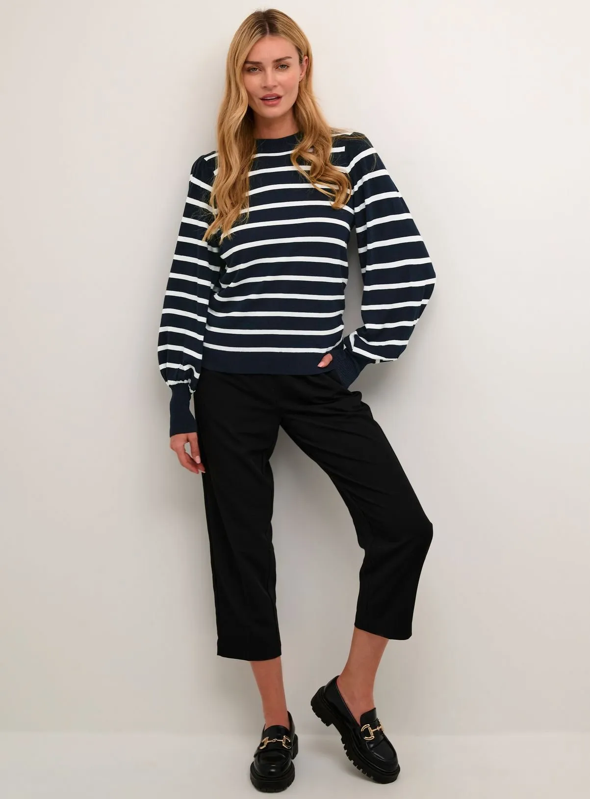 KAFFE Kamala Striped Knit Pullover XS available to purchase | Jumpers - Tu