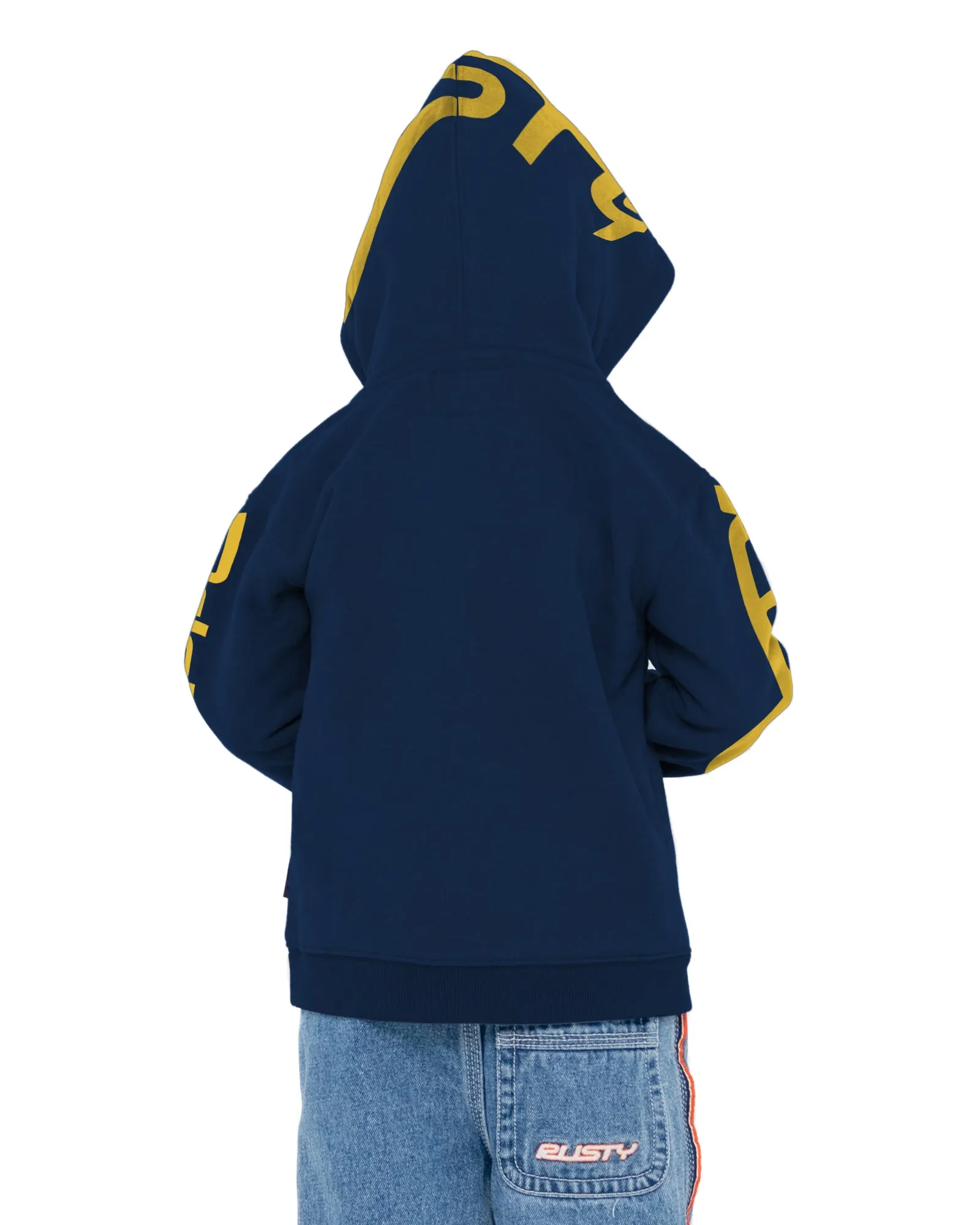 Kangaroo Rusty Shoulda Shroud Hoodie Rants Navy/Gold.