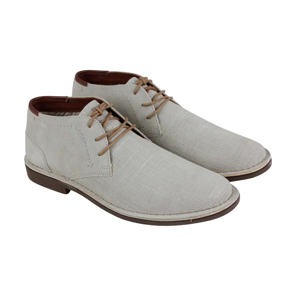 Kenneth Cole Desert Sun Canvas Chukka Boots Beige Tan Men's RM62212EB