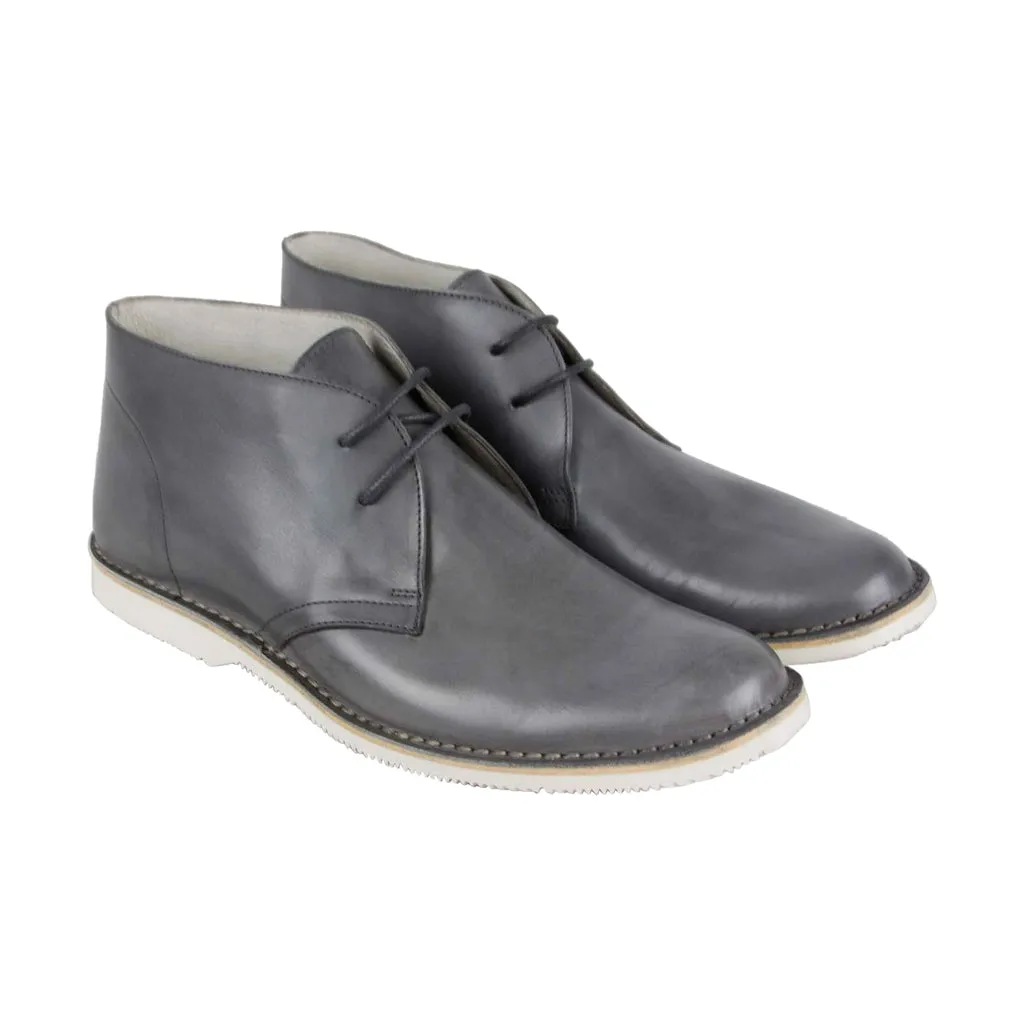 Kenneth Cole New York Men's Gray Leather Chukka Boots - Witten Boot KMU8021LE