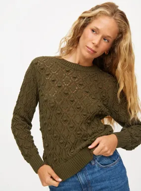 Khaki Bobble Pointelle Stitch Jumper Size 20 - Shop Jumpers at Tu Clothing