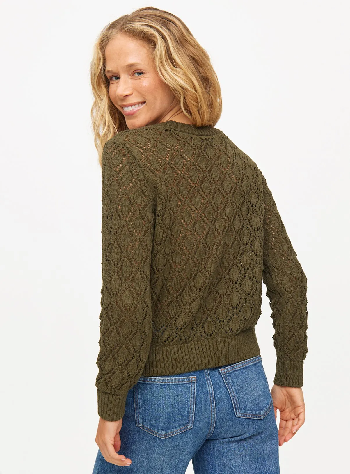 Khaki Bobble Pointelle Stitch Jumper Size 20 - Shop Jumpers at Tu Clothing