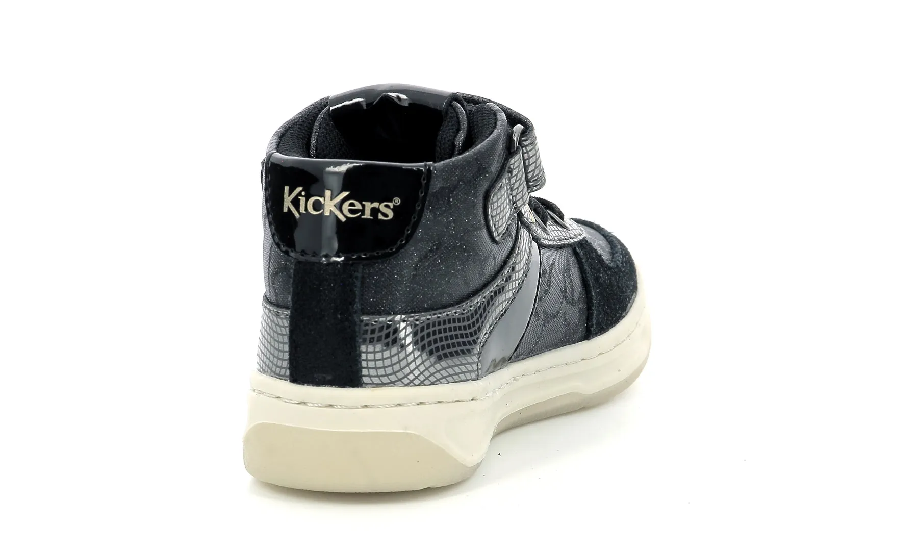 Kickers Alien Sneakers High Top Shoes Black Glossy