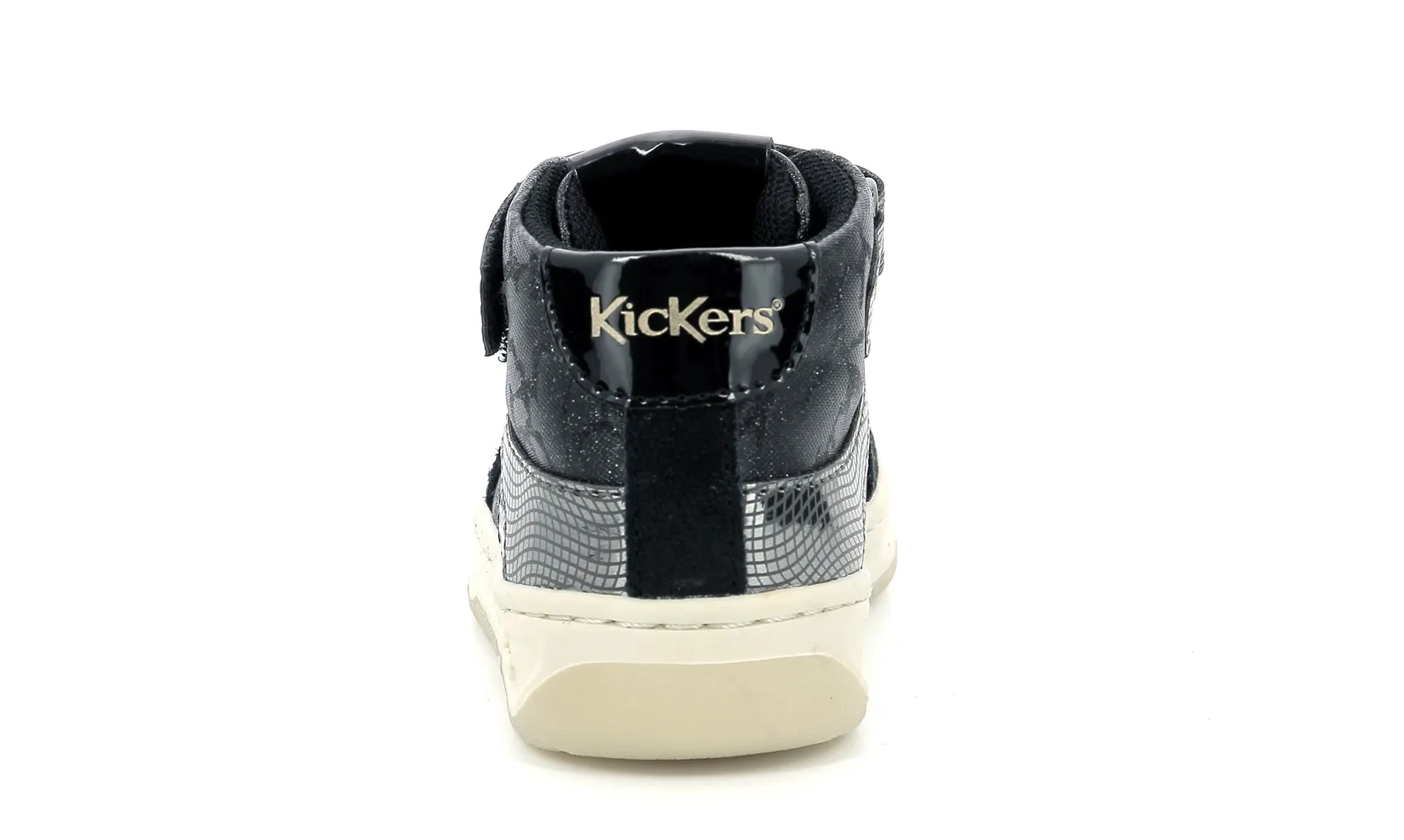 Kickers Alien Sneakers High Top Shoes Black Glossy