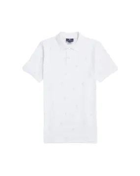 Kid's Lands Birdseye Fashion Polo - White