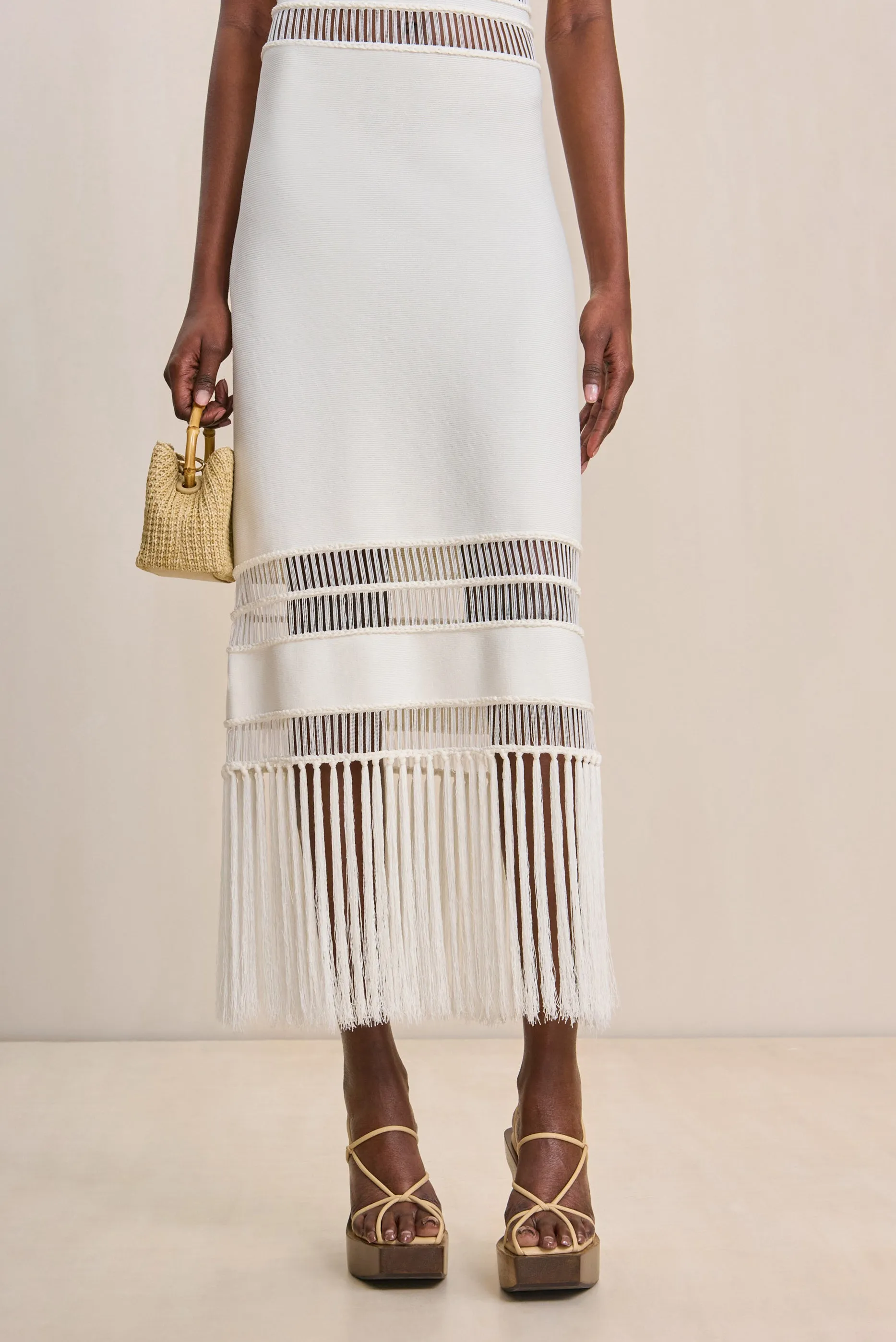 KIKI KNIT DRESS - OFF WHITE