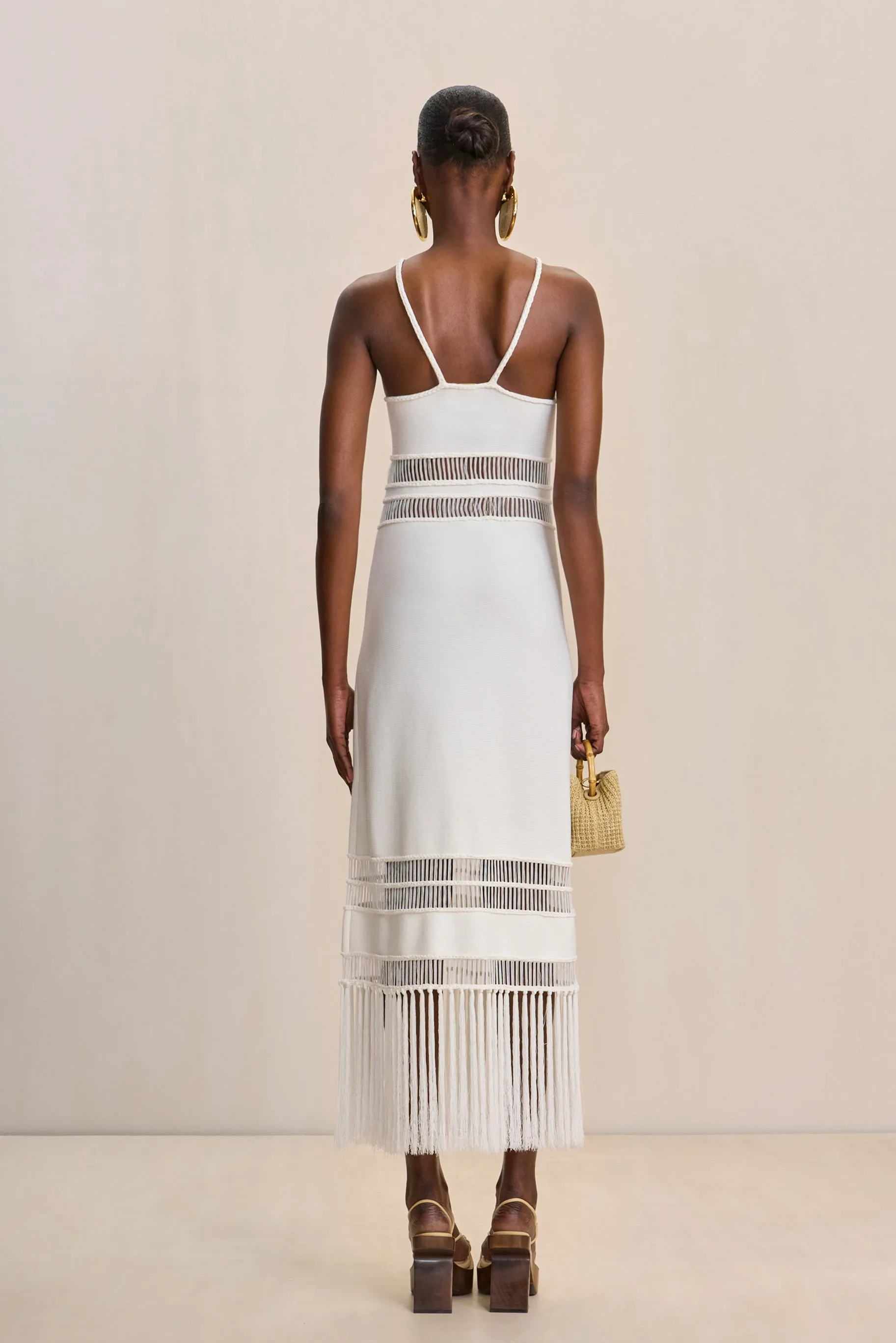 KIKI KNIT DRESS - OFF WHITE