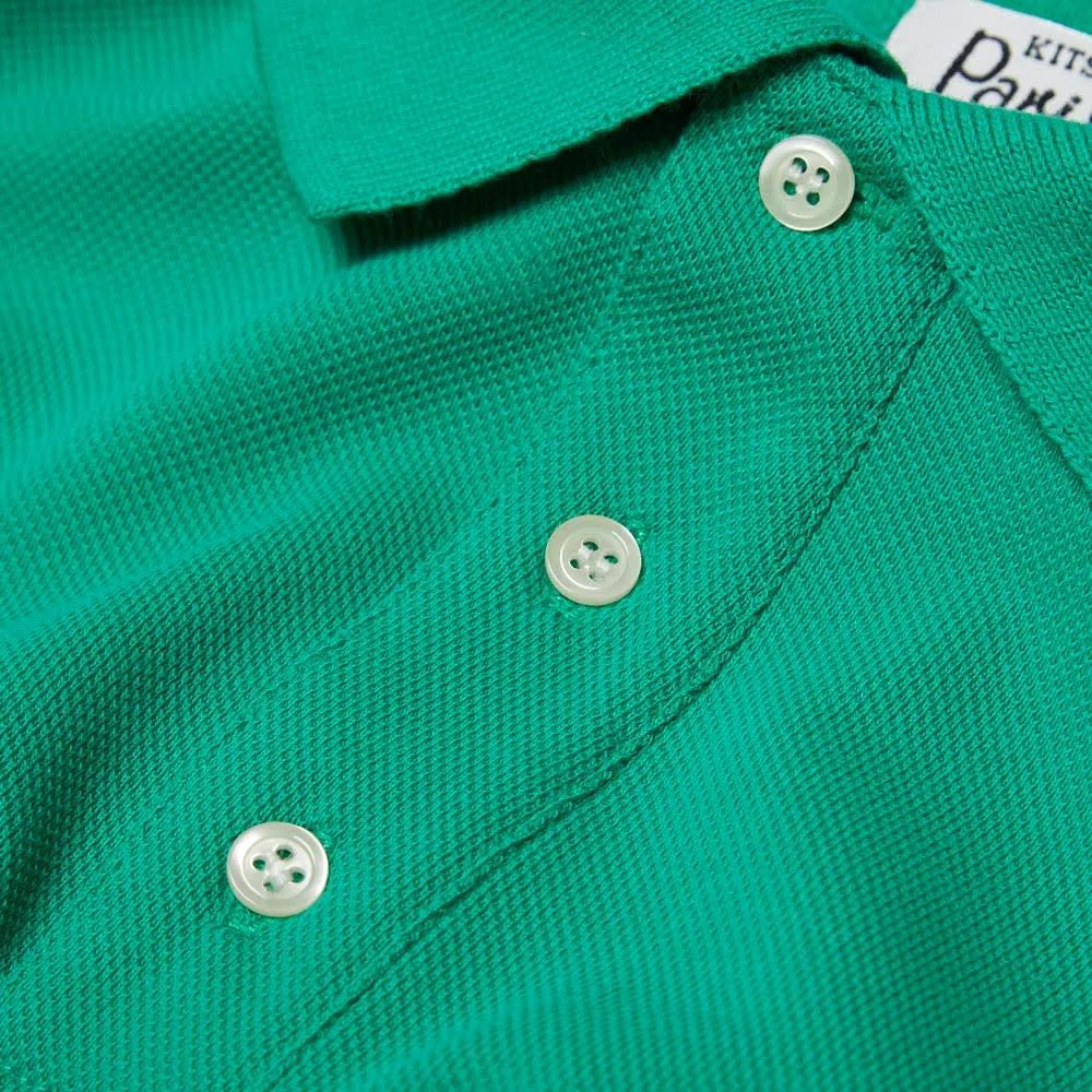 Kitsune Parisien Classic Men's Polo Shirt Green