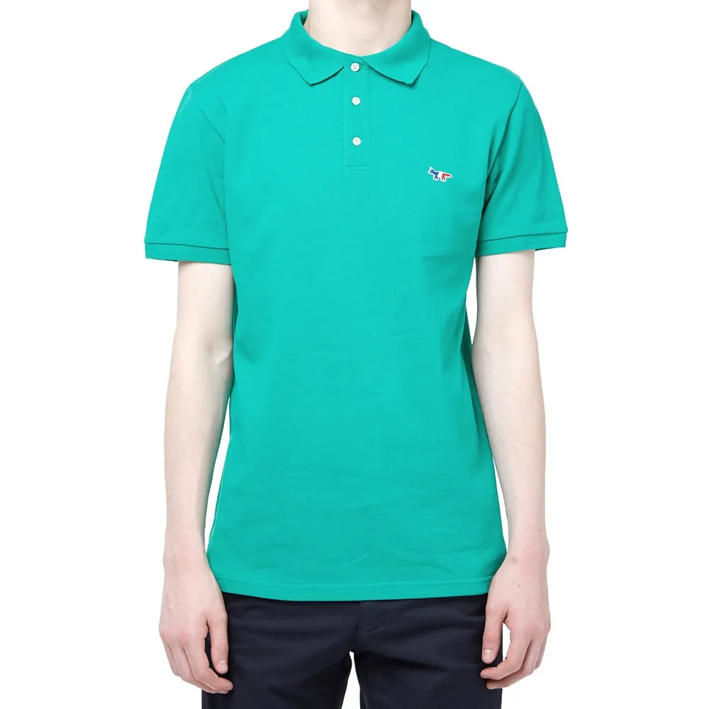 Kitsune Parisien Classic Men's Polo Shirt Green