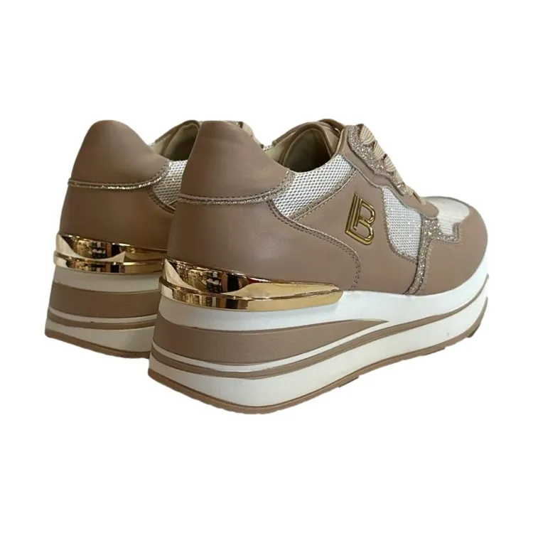 Laura Biagiotti 8425 Sneakers Donna Platform Soft Beige