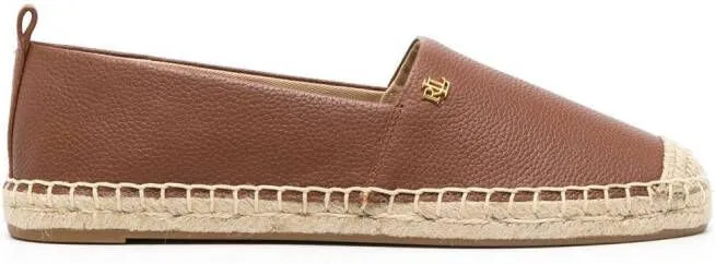 Lauren Ralph Lauren Cameryn leather espadrilles Brown