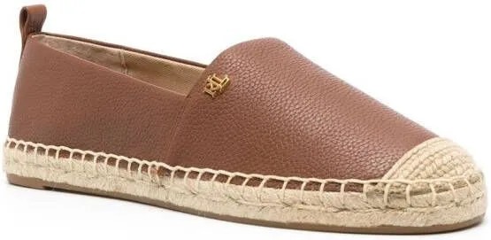 Lauren Ralph Lauren Cameryn leather espadrilles Brown