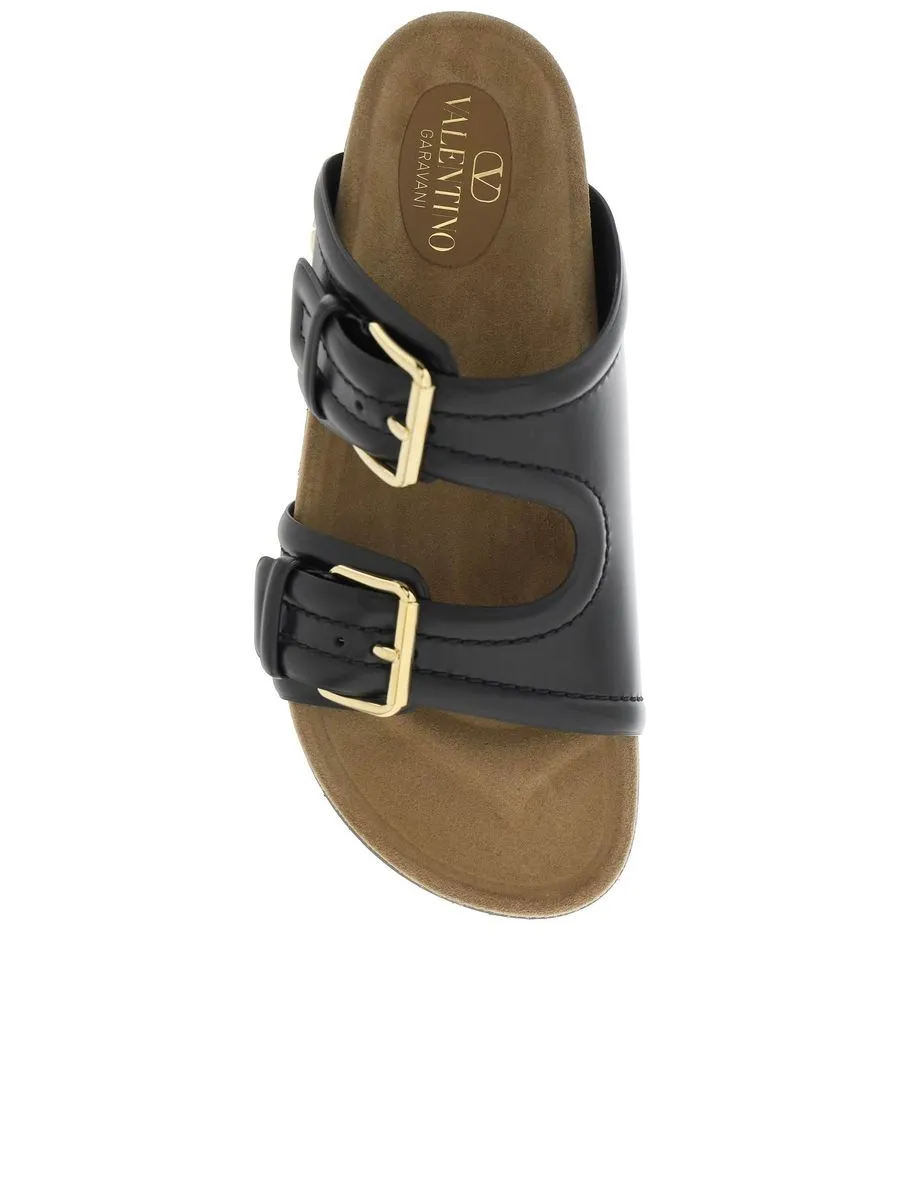 Leather Fussfriend Slides