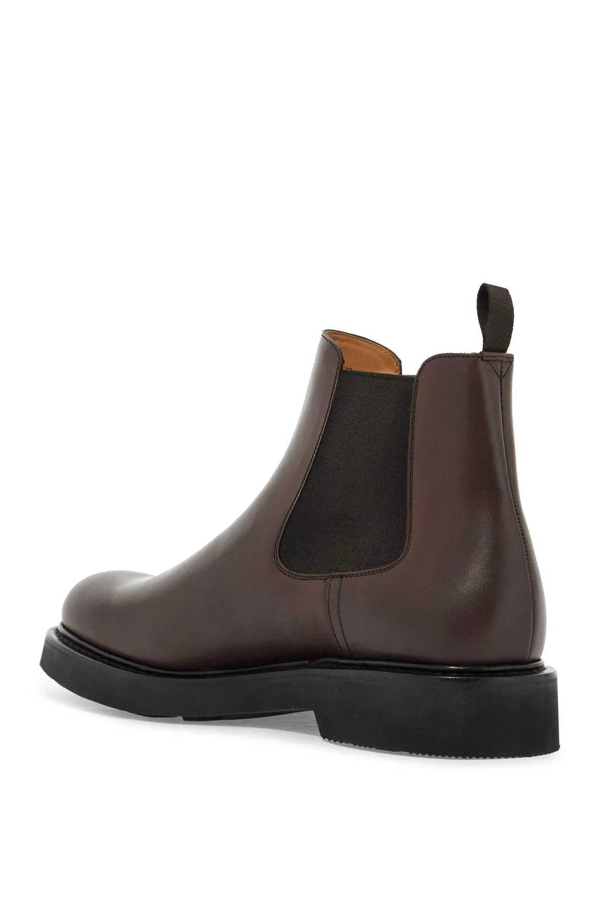 leather chelsea boots in ebony - ETC292 9WF