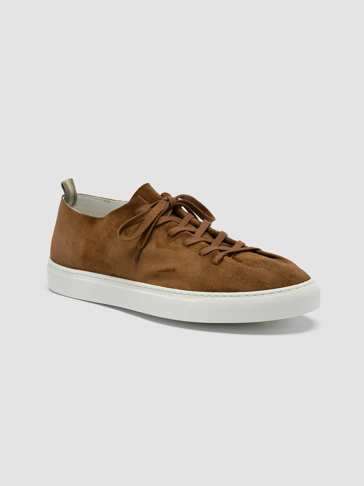 LEGGERA 001 - Brown Suede Low Top Sneakers