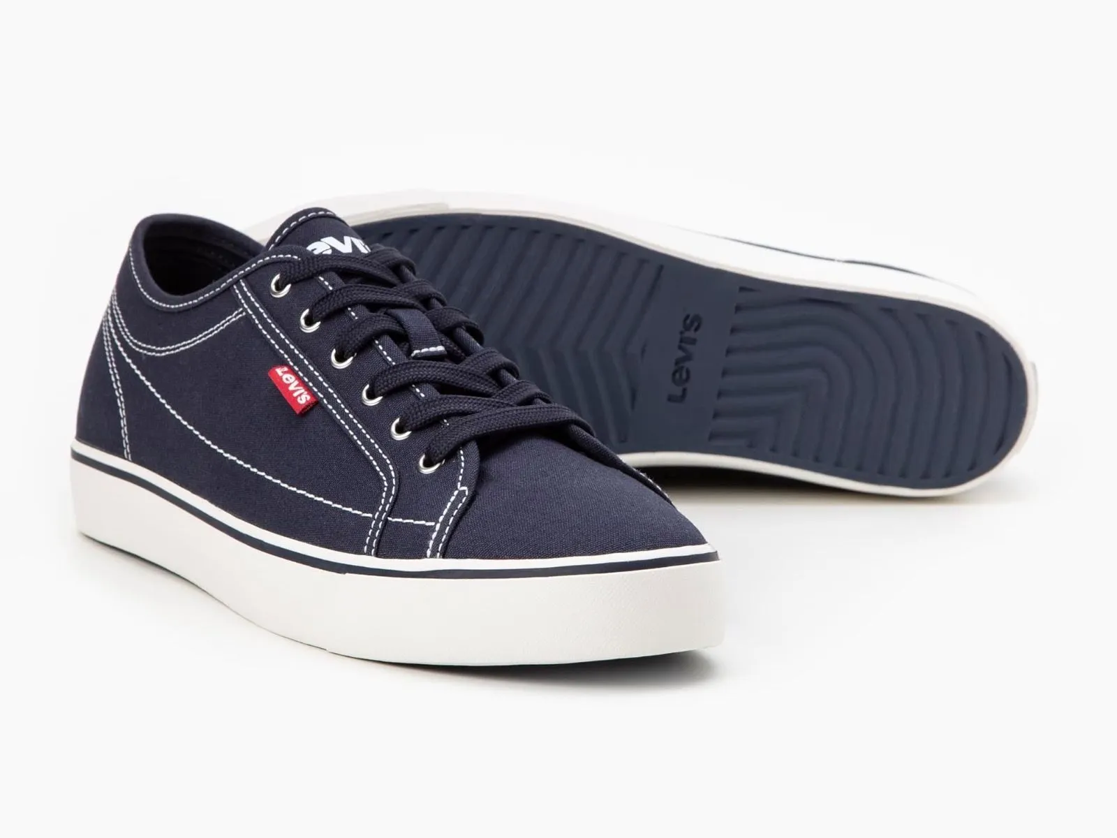 Levi's® Hernan Canvas Trainers Navy Blue