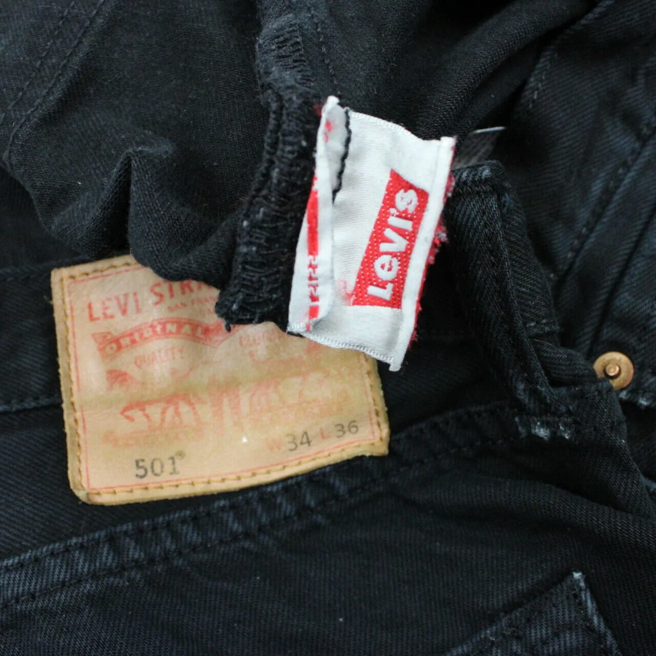 LEVIS 501 Jeans Black | W34 L36