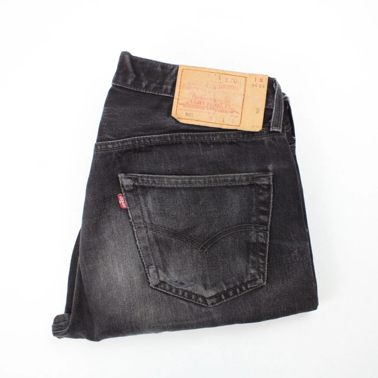 LEVIS 501 Jeans Black Charcoal | W33 L34