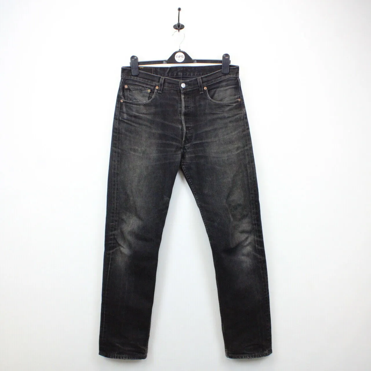 LEVIS 501 Jeans Black Charcoal | W33 L34