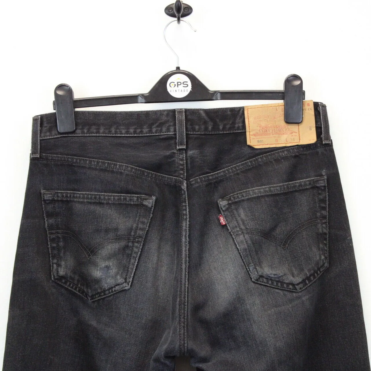 LEVIS 501 Jeans Black Charcoal | W33 L34