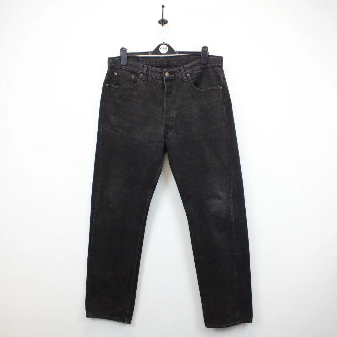 LEVIS 501 Jeans Black Charcoal | W38 L34