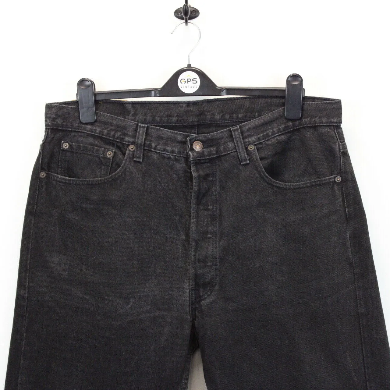 LEVIS 501 Jeans Black Charcoal | W38 L34