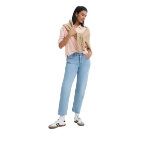 Women's LEVI'S 501 Original Cropped Light Jeans in Samba Tango