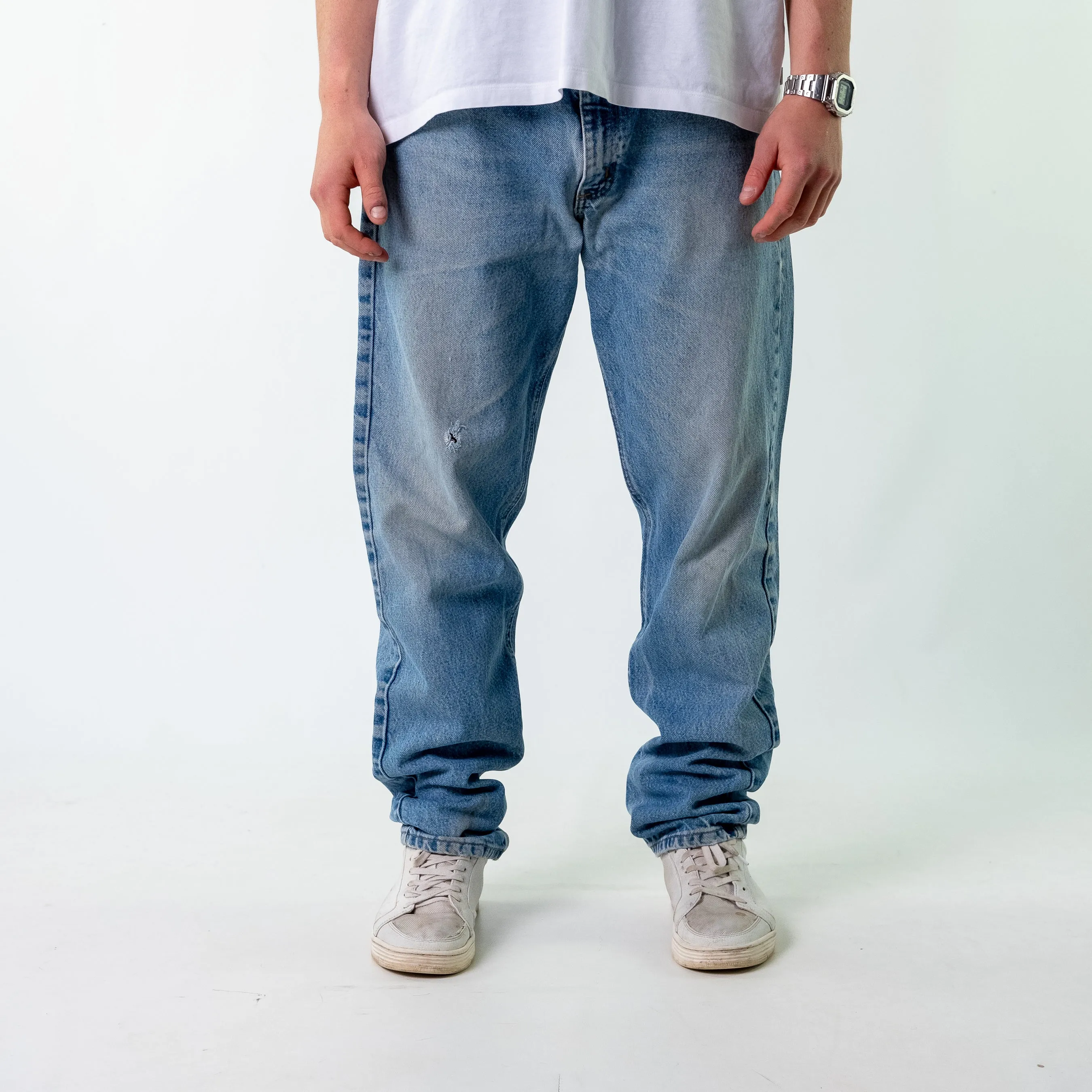 Light Blue 90s Carhartt Denim Jeans Baggy Pants (38x34)