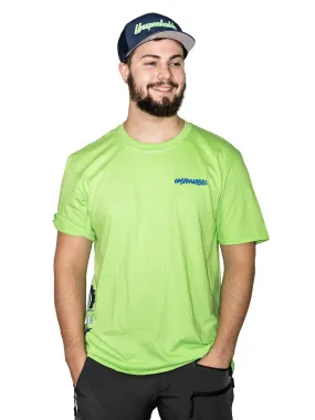 saturated lime green shirt