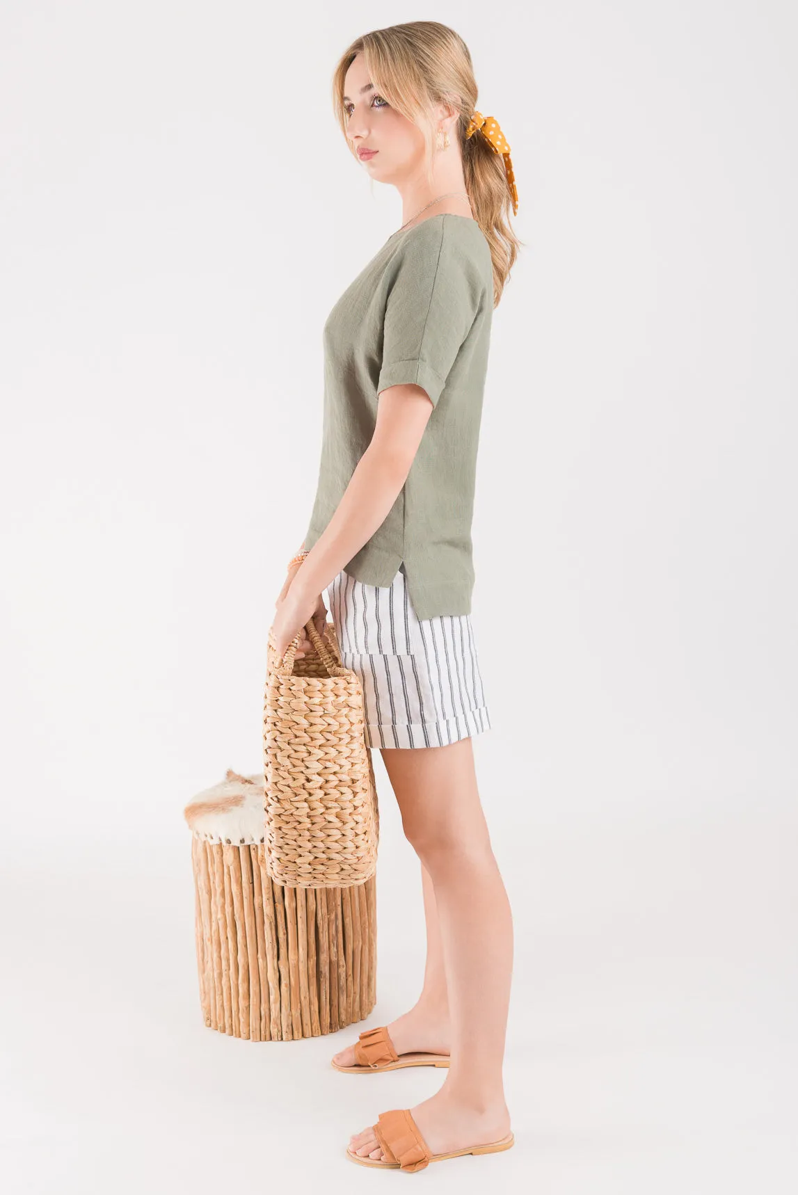 Sage Linen T-shirt