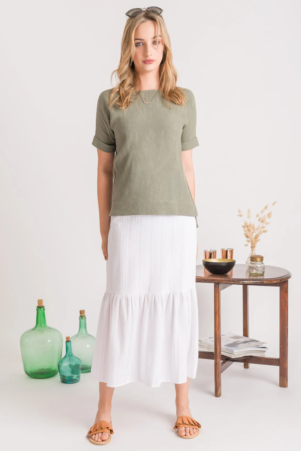 Sage Linen T-shirt