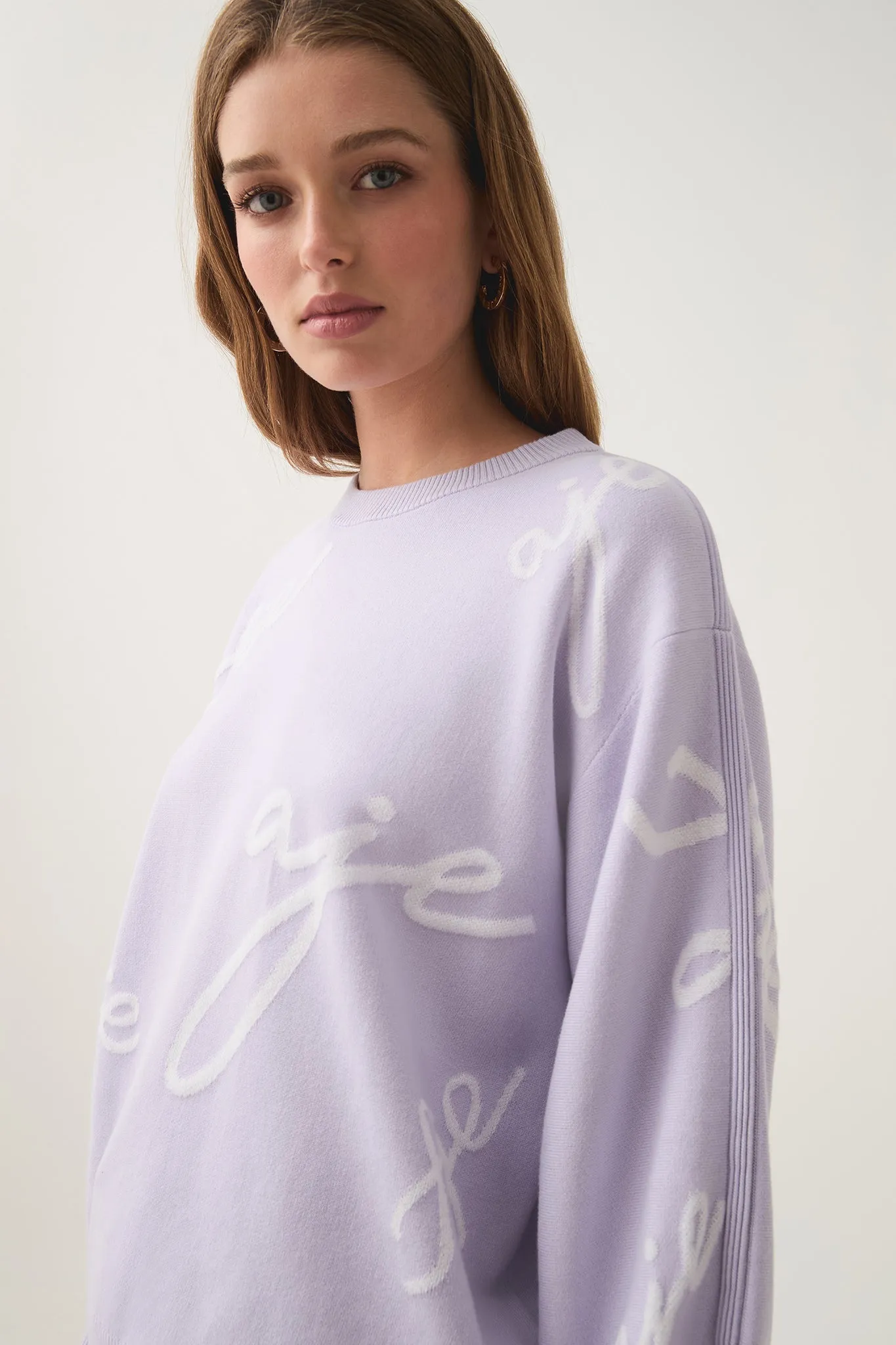 Logo Knit Sweater with Similar Design