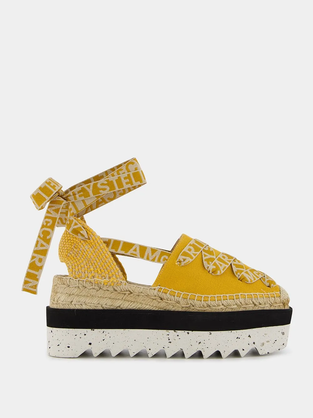 Logo-Strap Platform Espadrilles