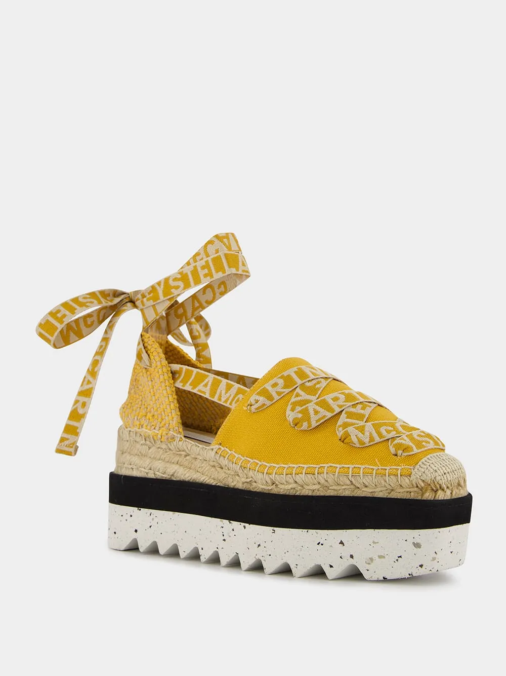 Logo-Strap Platform Espadrilles