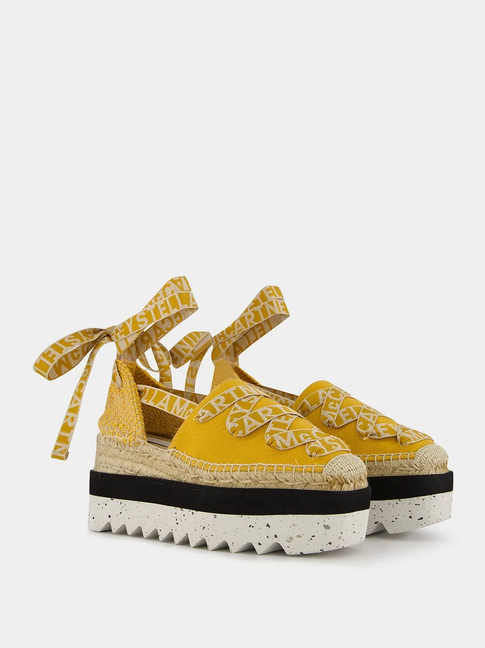 Logo-Strap Platform Espadrilles