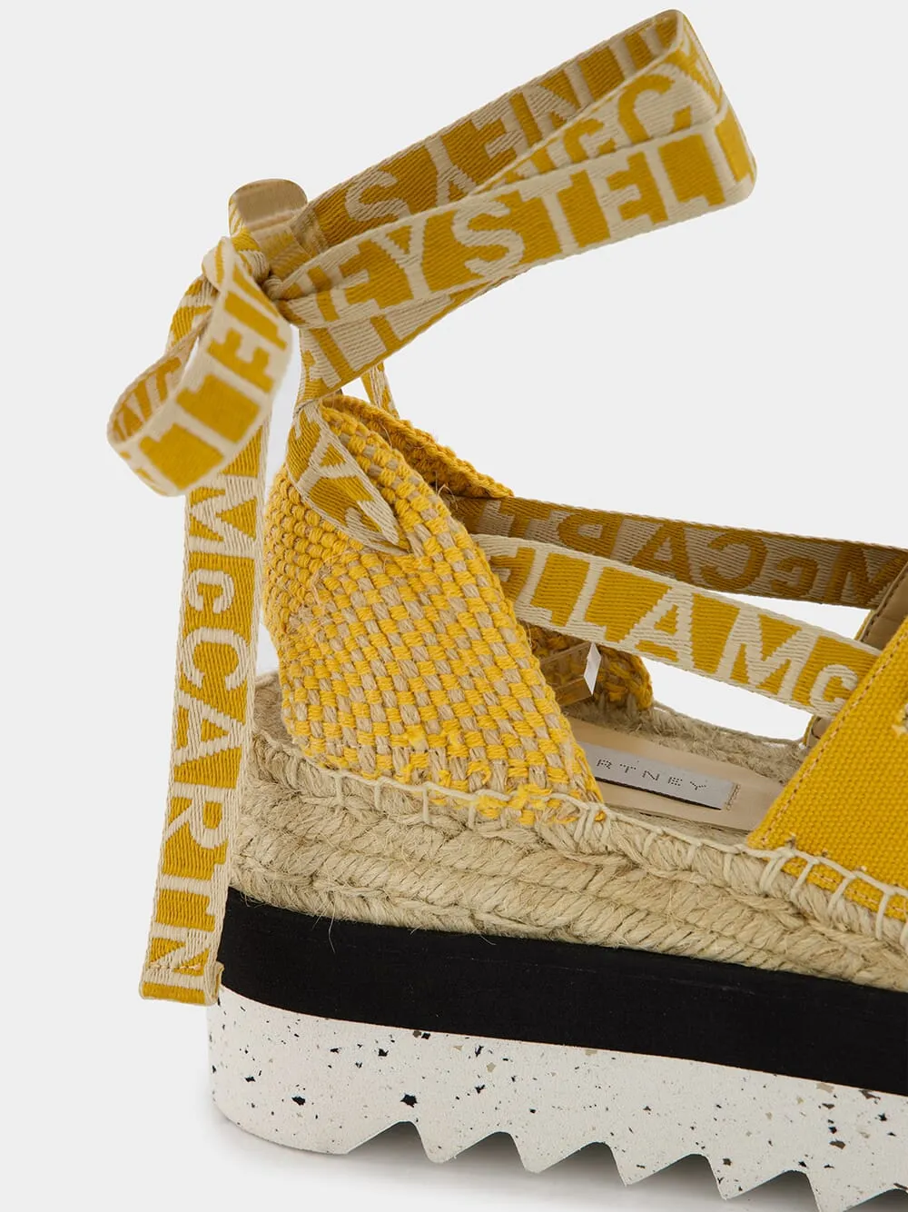 Logo-Strap Platform Espadrilles