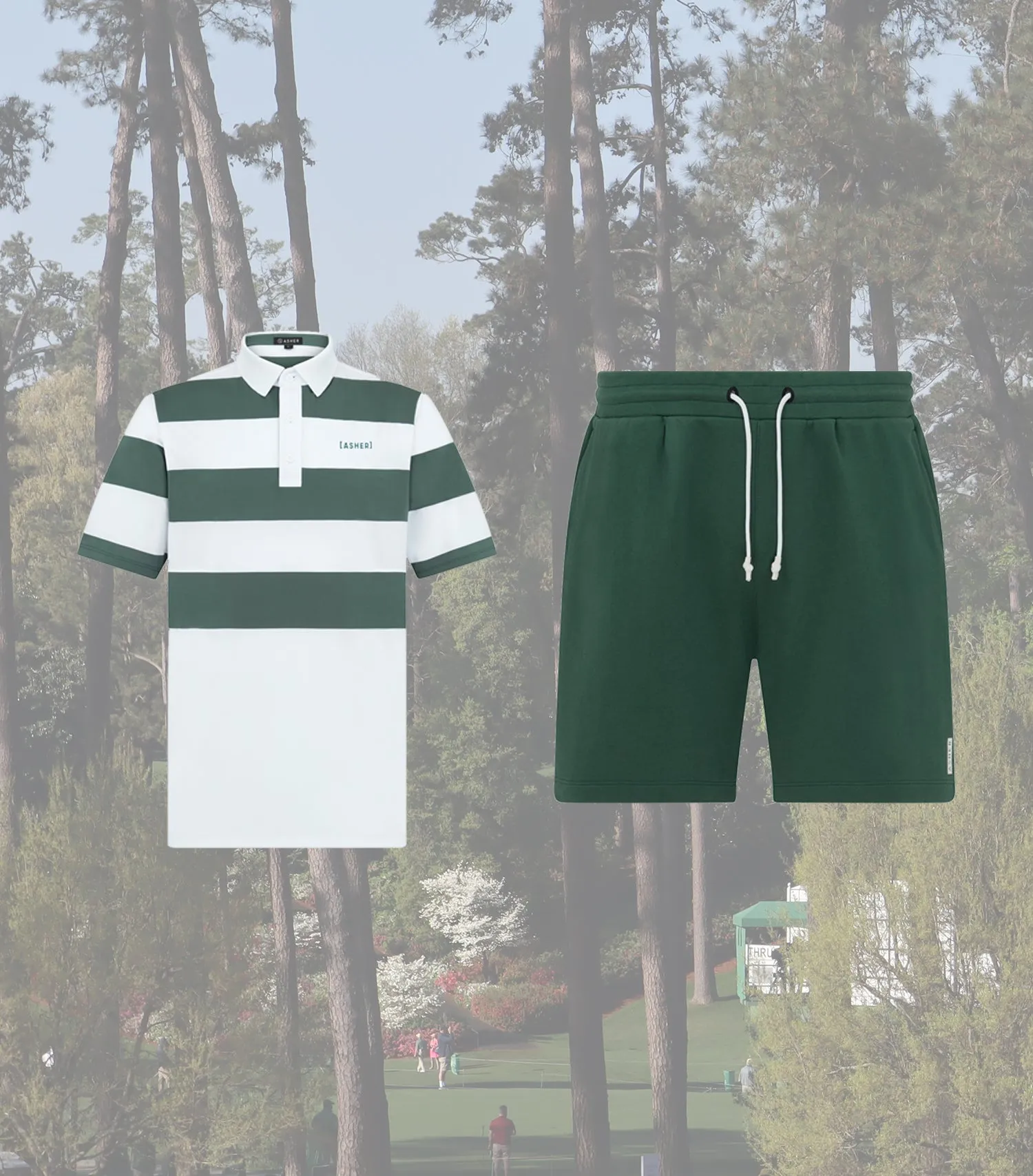 Looped Polo Shirt and Shorts.