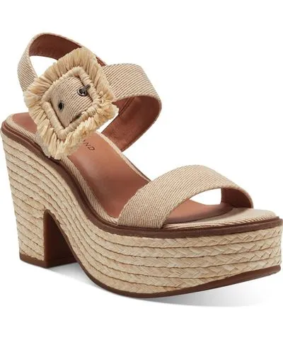 Lucky Brand Yidris Womens Twill Ankle Strap Espadrilles