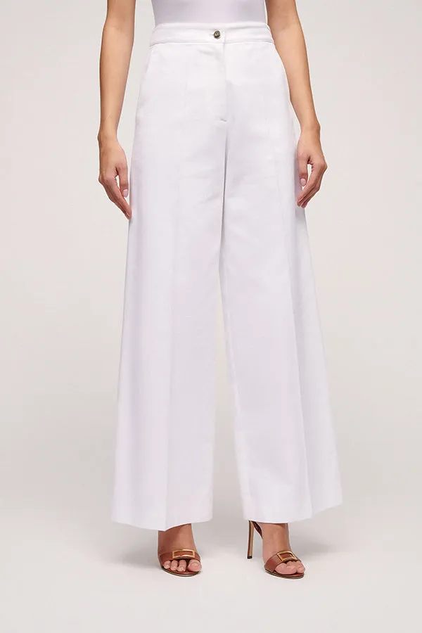 Luisa Spagnoli ANACARDI A WIDE COTTON TROUSERS