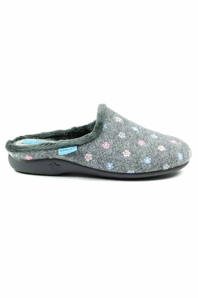 Lunar Ladies Slippers Dayton KLA 179 in Grey