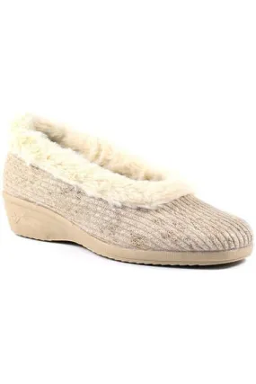 Lunar Ladies Slippers Marlene KLA 172 beige