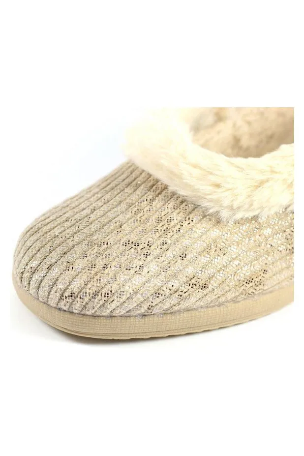 Lunar Ladies Slippers Marlene KLA 172 beige