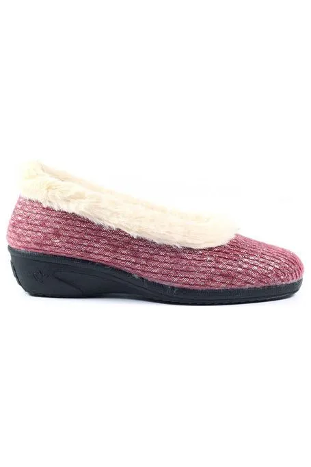 Lunar Ladies Slippers Marlene KLA 172 burgundy